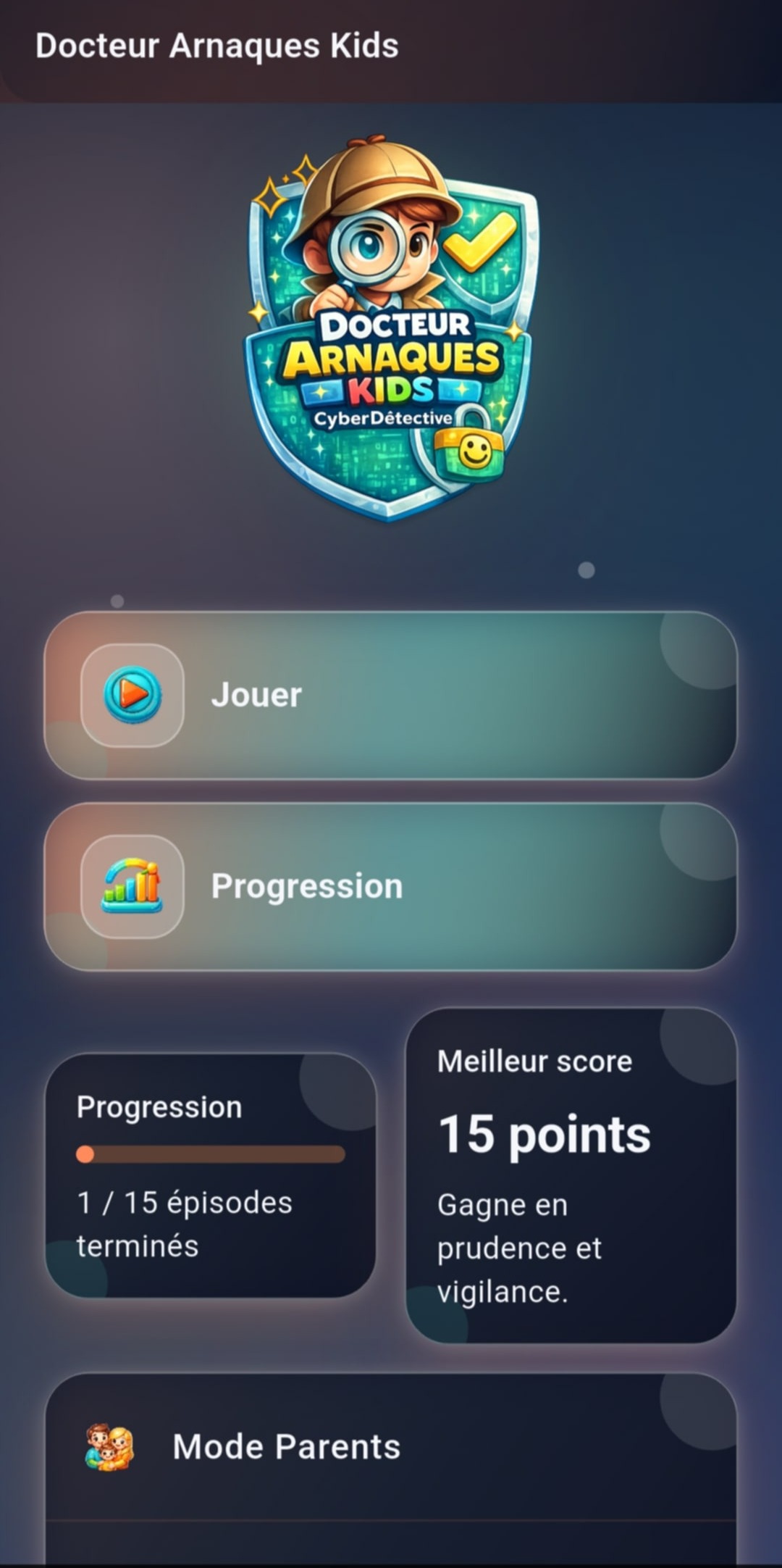 Capture de Docteur Arnaques Kids